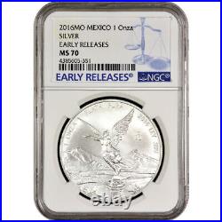 2016 1 oz Mexican Silver Libertad Coin NGC MS70 ER