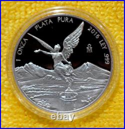 2016 1 oz Mexico Silver Libertad Proof Coin in Capsule Low Mintage 2016 1 oz Mexico Silver Libertad Proof Coin in Capsule Low Mintage
