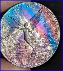 2016 Mexico Libertad Silver 1 Onza Rainbow MONSTER TONED 1 oz silver