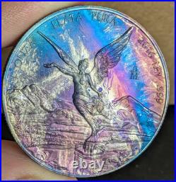 2016 Mexico Libertad Silver 1 Onza Rainbow MONSTER TONED 1 oz silver