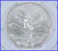 2016 Mo Mexico 1/2 Onza Silver Libertad MS69 PCGS Blue Label