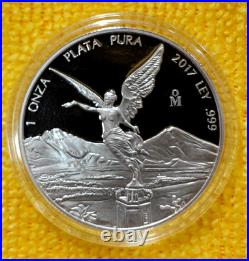 2017 1 oz Mexico Silver Libertad Proof Coin in Capsule Low Mintage