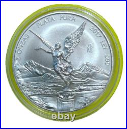 2017 2 oz Silver Libertad 2 Onzas Plata Pura Bullion Coin in Capsule Mexico Coin 2017 2 oz Silver Libertad 2 Onzas Plata Pura Bullion Coin in Capsule Mexico Coin
