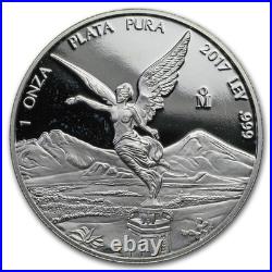2017 Mexico 1 oz Silver Libertad Proof (Spotted)