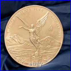 2017 Mexico 1oz Silver Libertad. 999 Fine Plata Pura in a Capsule