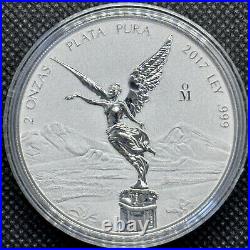 2017 Mexico 2 oz Silver Libertad Reverse Proof in Capsule Mintage of 2,000