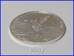 2017 Mexico Libertad 1 Oz Mounted In 2 Oz Fine Silver Bar 35th Anniversary