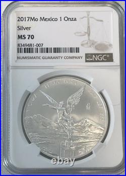 2017 Mo 1 Onza MS70 Silver Libertad NGC