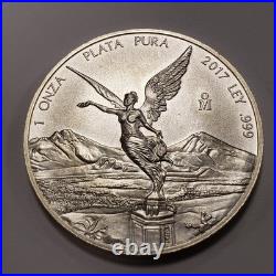 2017 Mo Mexico Libertad Onza 1 oz. 999 Silver BU SKU-U2917