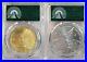 2017-Pair-of-Mexican-Gold-Silver-Libertad-1oz-MS70-PCGS-RARE-Limited-Mintage-01-ezbq