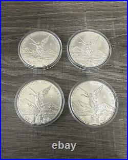 2017 Silver 1 oz Libertads Mexico 4 oz Total. 999 Fine Silver BU Onza