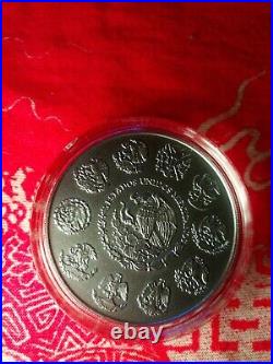 2018 2 oz Mexico Libertad. 999 Antiqued Silver Coin