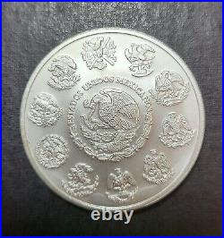 2018 BU Mexico Libertad 2 Oz. 999 Fine Silver Coin Mexican 2 Onza