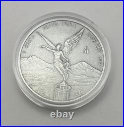 2018 Ley. 999 1 Onza Plata Pura Antiqued Mexican Libertad 2018 Ley. 999 1 Onza Plata Pura Antiqued Mexican Libertad