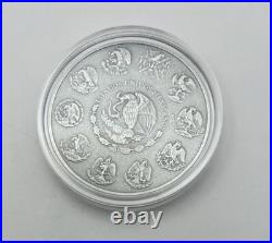 2018 Ley. 999 1 Onza Plata Pura Antiqued Mexican Libertad 2018 Ley. 999 1 Onza Plata Pura Antiqued Mexican Libertad