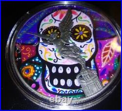 2018 Mexican Libertad Sugar Skull 1 Oz Silver Coin FREE SHIPPING
