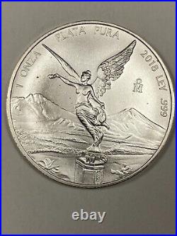 2018 Mexican Onza Libertad. 1oz Silver. Gem BU