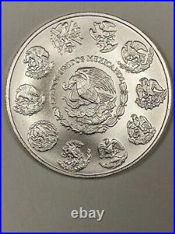 2018 Mexican Onza Libertad. 1oz Silver. Gem BU