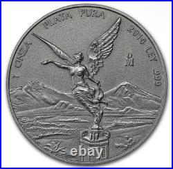 2018 Mexico 1oz Onza Silver Libertad Antiqued Antique