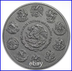 2018 Mexico 1oz Onza Silver Libertad Antiqued Antique