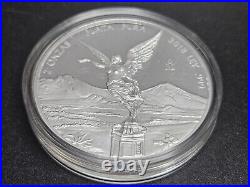 2018 Mexico 2 oz. 999 Silver Onza Proof Libertad In Original Capsule