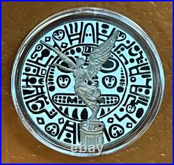 2018 Mexico Libertad 1 oz Silver Coin Inca Mask, Colorized, Gilded #2