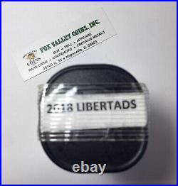 2018 Mexico Libertad 1oz Silver Coin Original Mexican Bank Roll (25) KEY DATE
