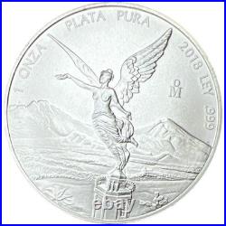 2018 Mexico Silver Libertad 1 Onza 1 oz. 999 Silver NA429