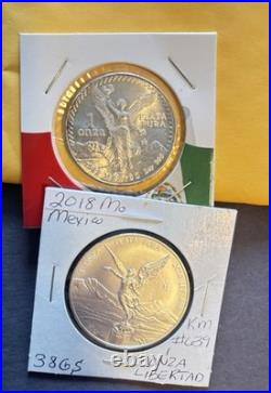 2018 México Silver Libertad 1 Oz -1982 México Silver Libertad 1 Oz