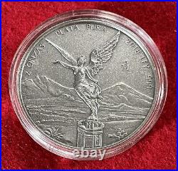 2018 Mexico Silver Libertad Antique Finish Mintage 2,000 BEAUTIFUL