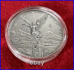 2018 Mexico Silver Libertad Antique Finish Mintage 2,000 BEAUTIFUL