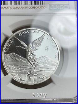 2018 Mo Mexico Libertad PF70 Ultra Cameo 1/2 Oz Silver Proof Onza Coin