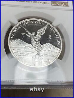 2018 Mo Mexico Libertad PF70 Ultra Cameo 1/2 Oz Silver Proof Onza Coin