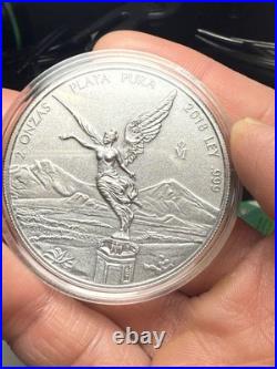 2018 Silver Mexican Libertad 2 Onza Antiqued (Very Rare, Only 2000 Minted)