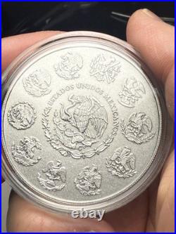 2018 Silver Mexican Libertad 2 Onza Antiqued (Very Rare, Only 2000 Minted)