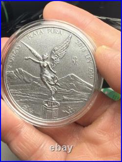 2018 Silver Mexican Libertad 2 Onza Antiqued (Very Rare, Only 2000 Minted)