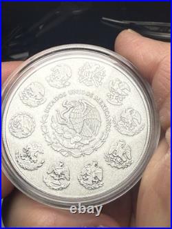 2018 Silver Mexican Libertad 2 Onza Antiqued (Very Rare, Only 2000 Minted)