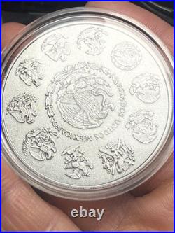 2018 Silver Mexican Libertad 2 Onza Antiqued (Very Rare, Only 2000 Minted)