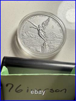 2018 Silver Mexican Libertad 2 Onza Antiqued (Very Rare, Only 2000 Minted)