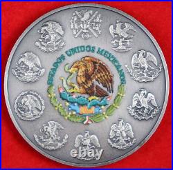 2019 Mexican Libertad Day of the Dead Crystal Skull Colorized 1oz Silver Coin