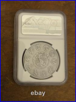 2019- Mexico Libertad Antiqued Silver 1 oz, ER, NGC MS70, Key Date RARE