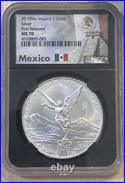 2019 Mexico Silver Libertad NGC MS70 FIRST Release? Black Core Pyramid Label