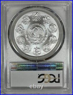 2019-mo Pcgs Ms70 Mexico 1 Oz Libertad Onza First Strike Flag Label Silver D215