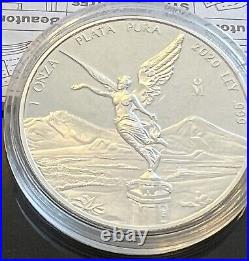 2020 1-Ounce Silver Gem PROOF Mexico Libertad Low Mintage