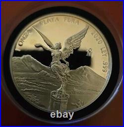 2020 1 oz. 999 Fine Silver Mexican Libertad Proof- Low mintage of only 5850