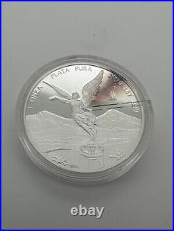 2020 1 oz Silver Proof Libertad Coin Cracked Case Toned