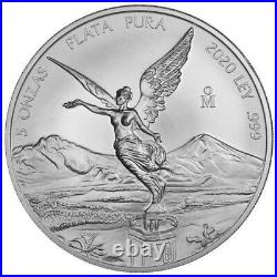 2020 5 oz Mexican Silver Libertad Coin