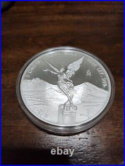 2020 5 oz Silver Mexican Libertad Proof- Low Mint