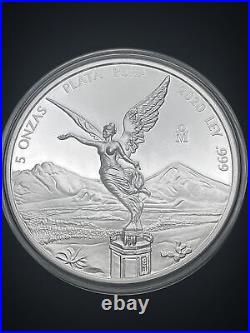2020 5 oz Silver Mexican Libertad Proof- Low Mint