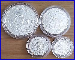 2020 Libertad Fractional Set 1/2 1/4 1/10 1/20 oz Silver 4 Coin BU. 999 RARE